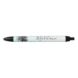 Palm Tree Schwarz-weiß Modern Blue Sky Personal Kugelschreiber