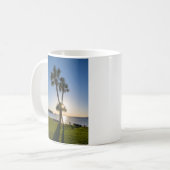 Palm Tree Scissors Silhouette Kaffee Tasse (Vorderseite Links)