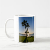 Palm Tree Scissors Silhouette Kaffee Tasse (Links)