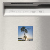 Palm Tree Scissors Silhouette Magnet (In Situ (Geschirrspüler))
