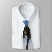 Palm Tree Scissors Silhouette Neck Tie Krawatte (Gebunden)