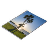 Palm Tree Scissors Silhouette Notebook Notizblock (Linke Seite)