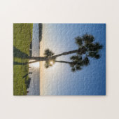 Palm Tree Scissors Silhouette Puzzle (Horizontal)