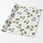 Palm tree seamless pattern geschenkpapier (Ungerollt)