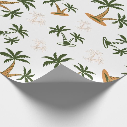 Palm tree seamless pattern geschenkpapier (Ecke)