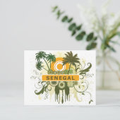 Palm Tree Senegal Postkarte (Stehend Vorderseite)