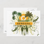 Palm Tree Senegal Postkarte (Vorne/Hinten)