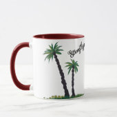 Palm Tree Serenity Tasse (Links)