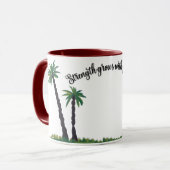 Palm Tree Serenity Tasse (Vorderseite Links)