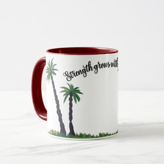 Palm Tree Serenity Tasse (Vorderseite Links)