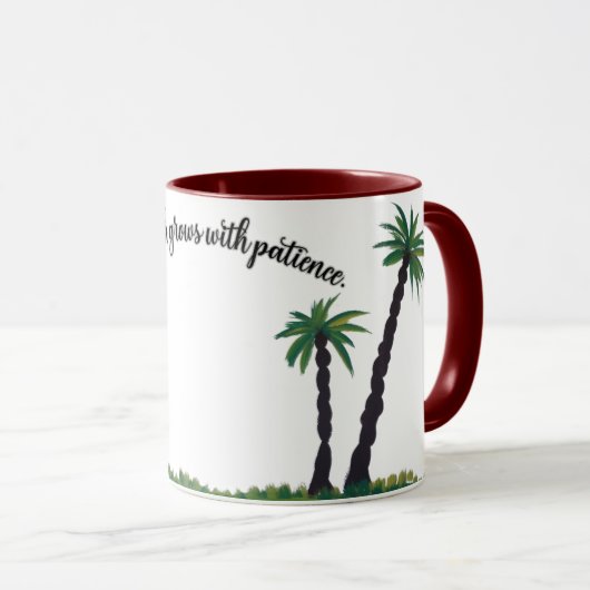 Palm Tree Serenity Tasse (VorderseiteRechts)