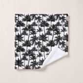 Palm Tree Shadow Pattern Badhandtuch Set (Waschlappen)
