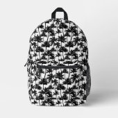 Palm Tree Shadow Pattern Bedruckter Rucksack (Vorderseite)