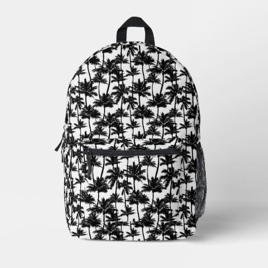 Palm Tree Shadow Pattern Bedruckter Rucksack (Vorderseite)