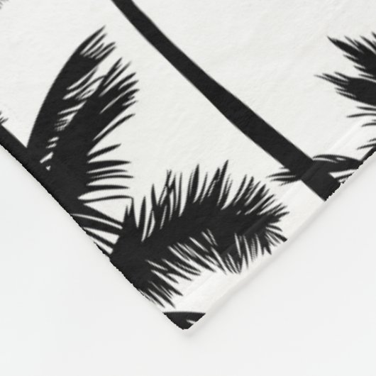 Palm Tree Shadow Pattern Fleecedecke (Ecke)
