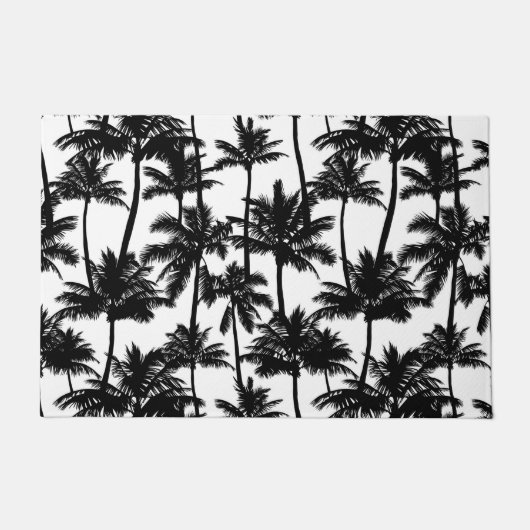 Palm Tree Shadow Pattern Fußmatte (Vorderseite)