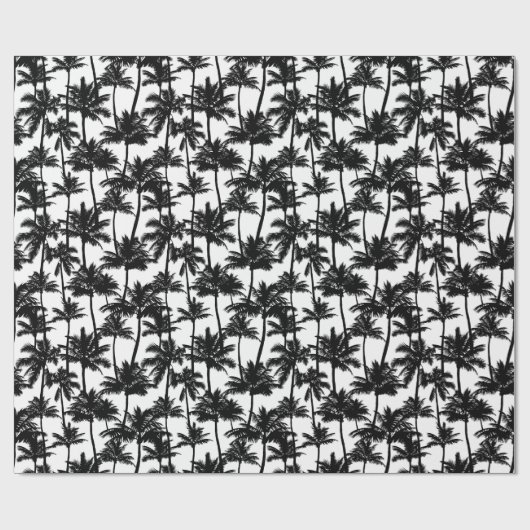 Palm Tree Shadow Pattern Geschenkpapier (Flach)
