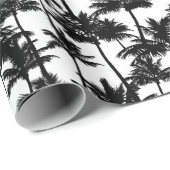 Palm Tree Shadow Pattern Geschenkpapier (Rolleneckpunkt)