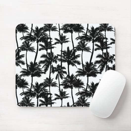 Palm Tree Shadow Pattern Mousepad (Mit Mouse)