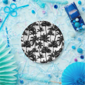 Palm Tree Shadow Pattern Pappteller (Party)