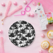 Palm Tree Shadow Pattern Pappteller (Party)