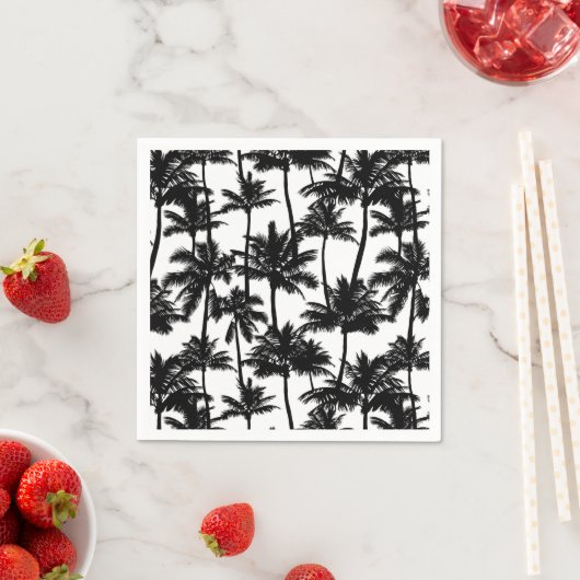 Palm Tree Shadow Pattern Serviette (Beispiel)