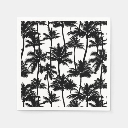 Palm Tree Shadow Pattern Serviette (Vorderseite)