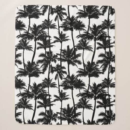 Palm Tree Shadow Pattern Sherpadecke (Vorderseite)
