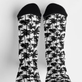 Palm Tree Shadow Pattern Socken (Oben)
