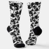 Palm Tree Shadow Pattern Socken (Gewinkelt)
