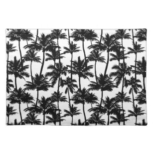 Palm Tree Shadow Pattern Stofftischset