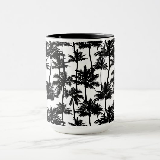 Palm Tree Shadow Pattern Tasse (Zentrum)