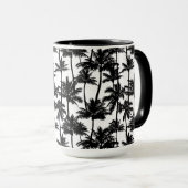 Palm Tree Shadow Pattern Tasse (VorderseiteRechts)
