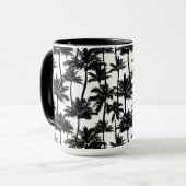 Palm Tree Shadow Pattern Tasse (Vorderseite Links)