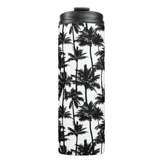 Palm Tree Shadow Pattern Thermosbecher (Vorderseite)