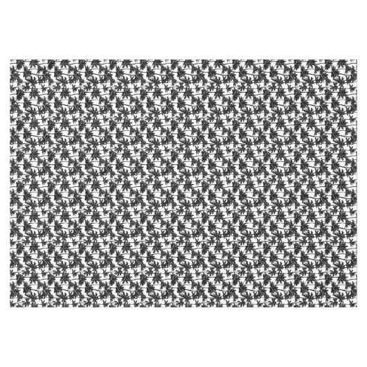 Palm Tree Shadow Pattern Tischdecke (Vorderseite (Horizontal))