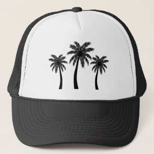 Palm Tree Shirt - Retro Style Tropical Beach Truckerkappe