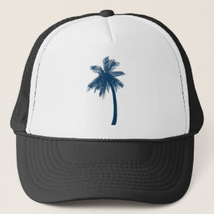 Palm Tree Shirt - Retro Style Tropical Beach Truckerkappe