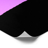 Palm Tree Silhouette auf Twilight Lila Poster (Ecke)