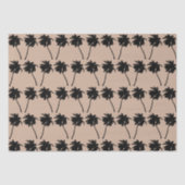 Palm Tree Silhouette - benutzerdefinierter Farbhin Seidenpapier (Vorderseite)