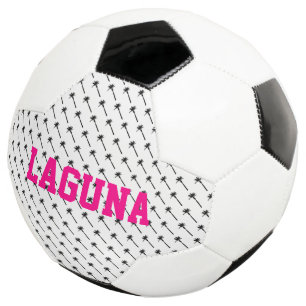 Palm Tree Silhouette Coastal Sports NAME Spaß Fußball