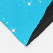 Palm Tree Silhouette gegen Abend Blue Fleecedecke (Ecke)