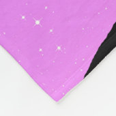 Palm Tree Silhouette gegen Twilight Lila Fleecedecke (Ecke)
