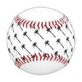 Palm Tree Silhouette Küstenreise Chic Fun Baseball (Rückseite)