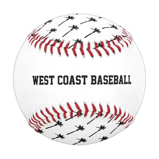 Palm Tree Silhouette Küstenreise Chic Fun Baseball (Vorderseite)
