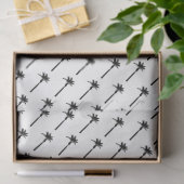 Palm Tree Silhouette Küstenreise Chic Fun Seidenpapier (Geschenk)