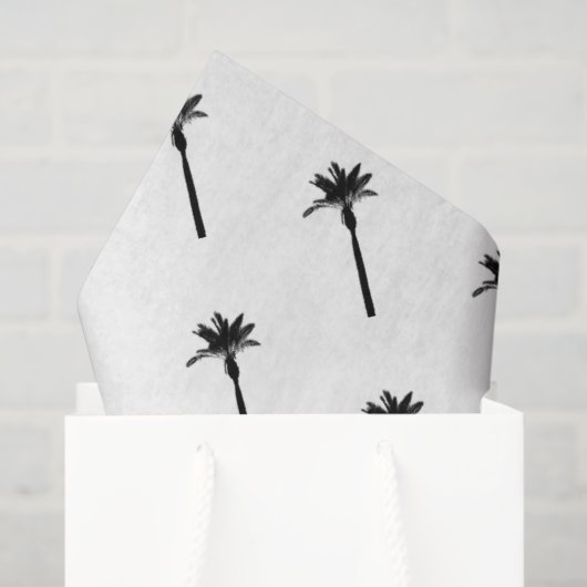 Palm Tree Silhouette Küstenreise Chic Fun Seidenpapier (Geschenktüte)