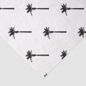 Palm Tree Silhouette Küstenreise Chic Fun Seidenpapier (Detail)