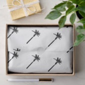 Palm Tree Silhouette Küstenreise Chic Fun Seidenpapier (Geschenk)