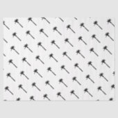 Palm Tree Silhouette Küstenreise Chic Fun Seidenpapier (Vorderseite)